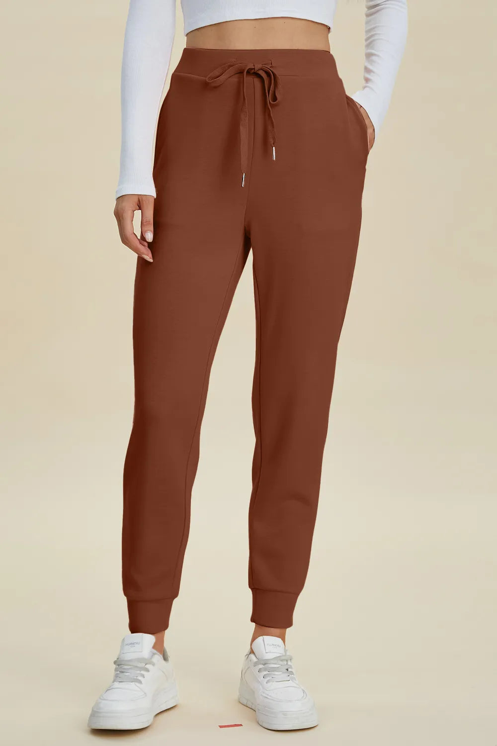 Sofia - Bekväma joggerbyxor med hög midja och dragsko